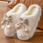 Luxury Fluffy Home Slipper - White
